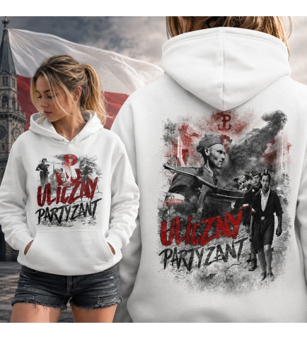 Damska bluza z kapturem ULICZNY PARTYZANT